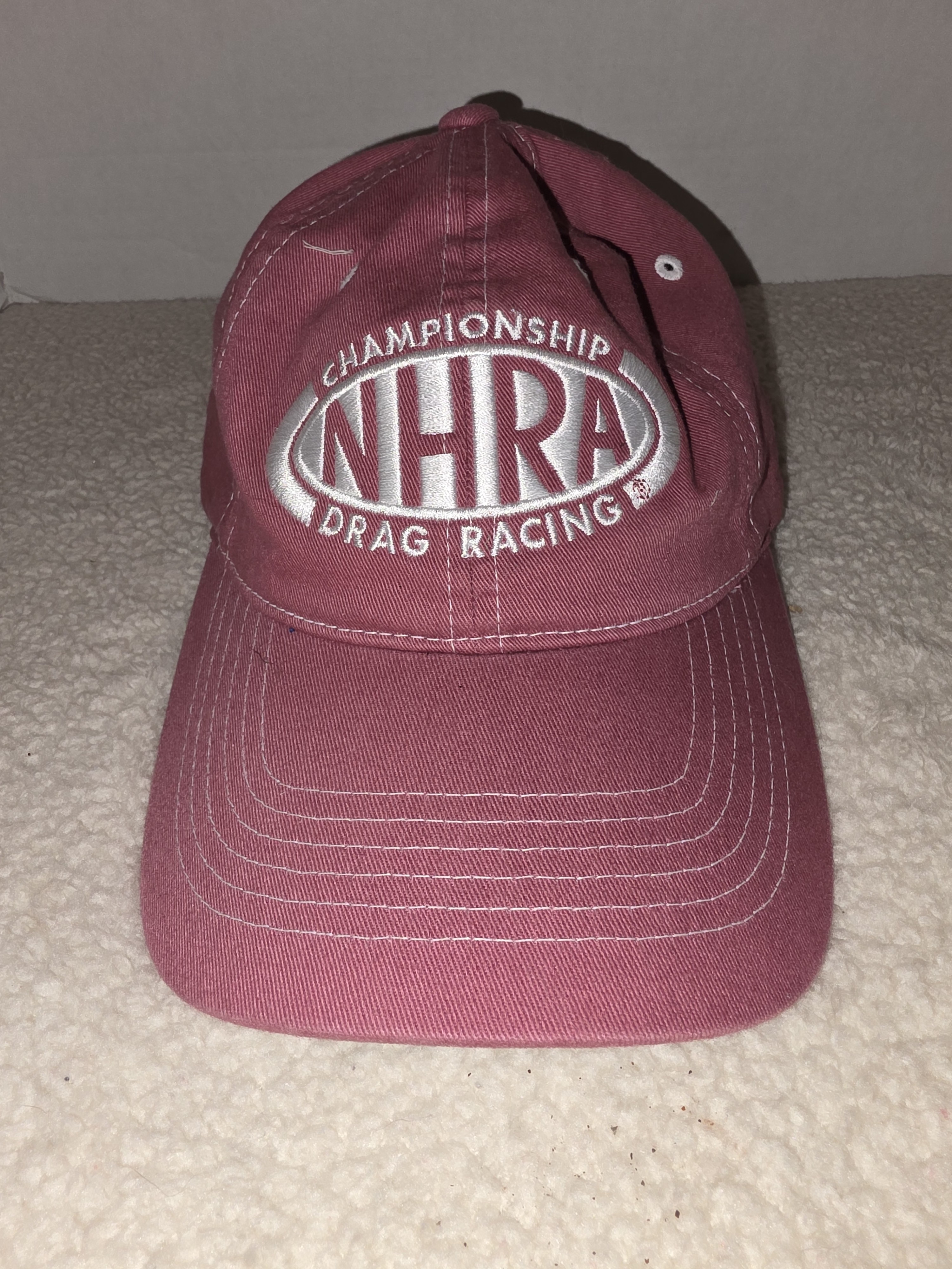 Championship Drag Racing Maroon Baseball Hat